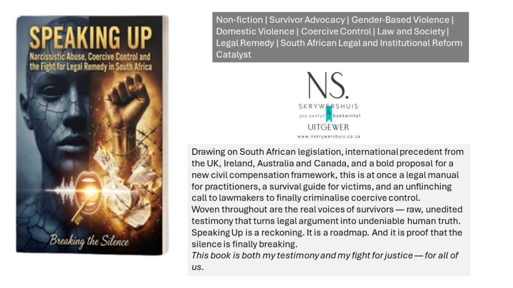 SPEAKING UP - by Adv. Kotie Engelbrecht (Vercueil)